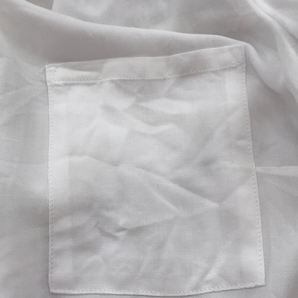H&M All White Women’s Buttoned Up Dress Shirt - Picture 5 of 5